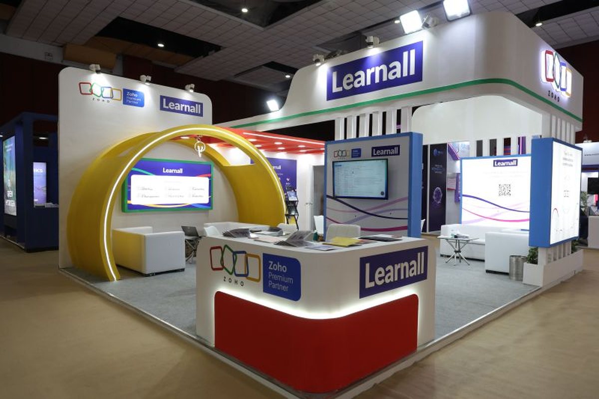 Learnall Zoho Premium Partner booth at the expo